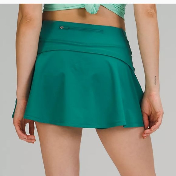 NWT Lululemon Play Off The Pleats Skirt Teal 4